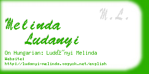 melinda ludanyi business card